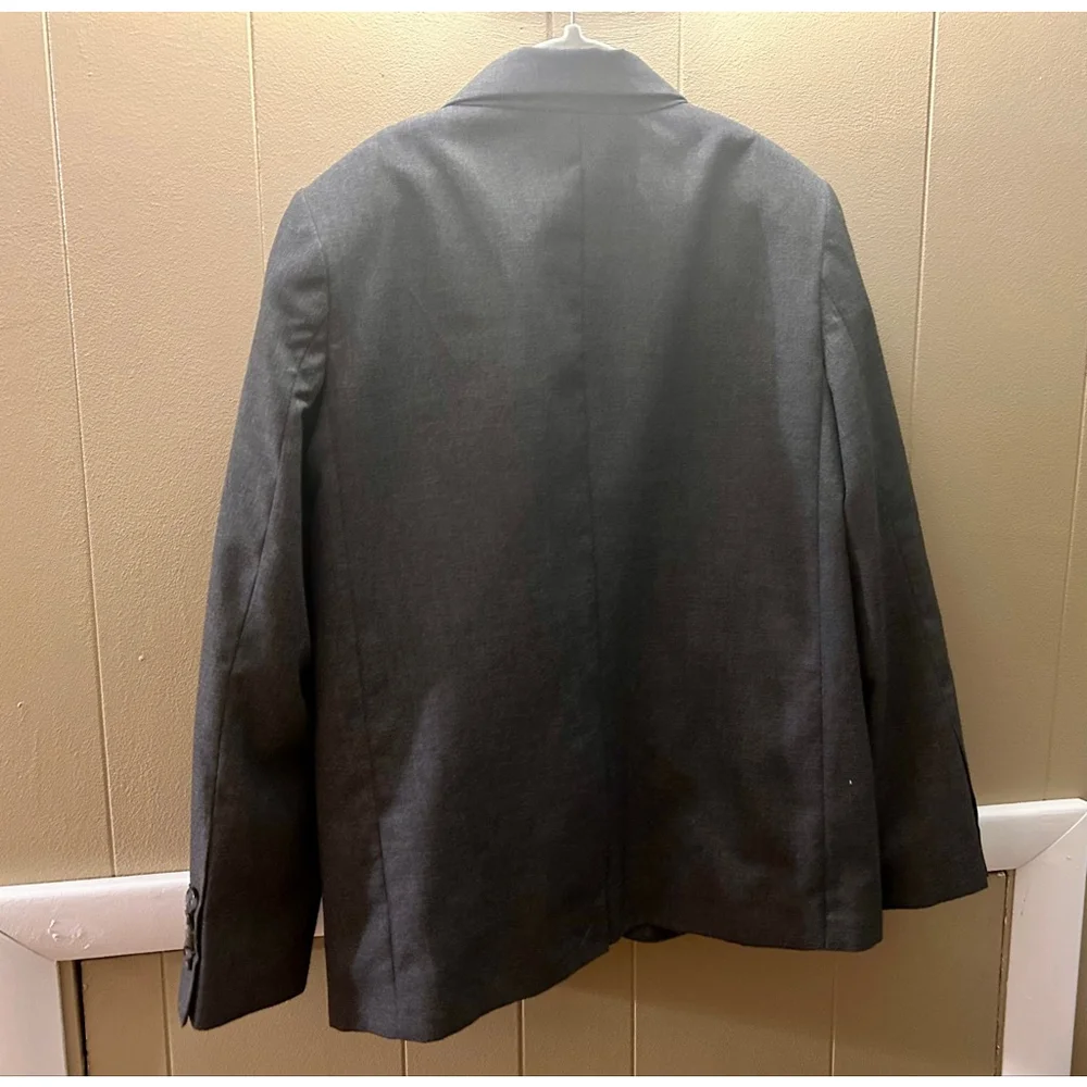 Cat & Jack Boy’s Gray Suit Jacket Blazer Size 8 Button Front